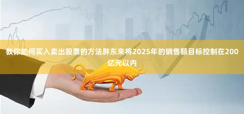 教你如何买入卖出股票的方法胖东来将2025年的销售额目标控制在200亿元以内
