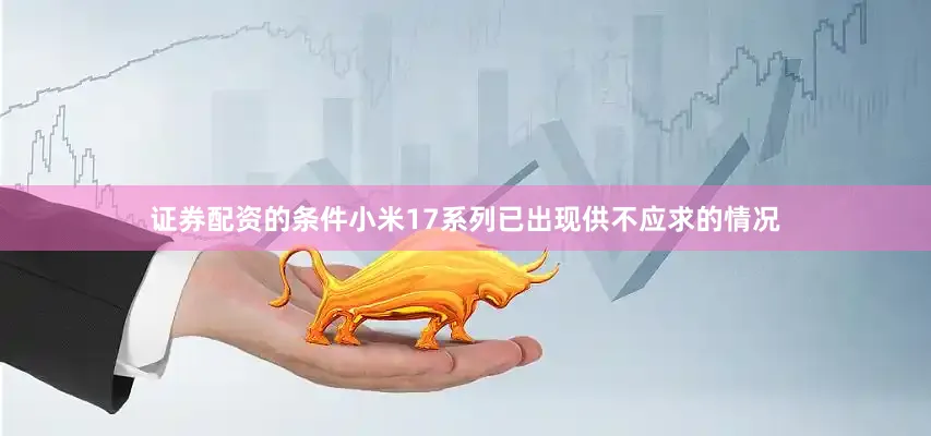 证券配资的条件小米17系列已出现供不应求的情况